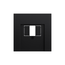 Gira 027674 Abdeckung TAE USB System 70 Schwarz matt