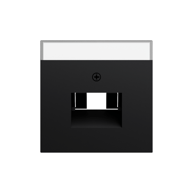 Gira 028474 Abdeckung BSF UAE/IAE + Netzwerk System 70 Schwarz matt