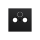Gira 086974 Abdeckung Koaxial-AntennenSteckdose System 70 Schwarz matt