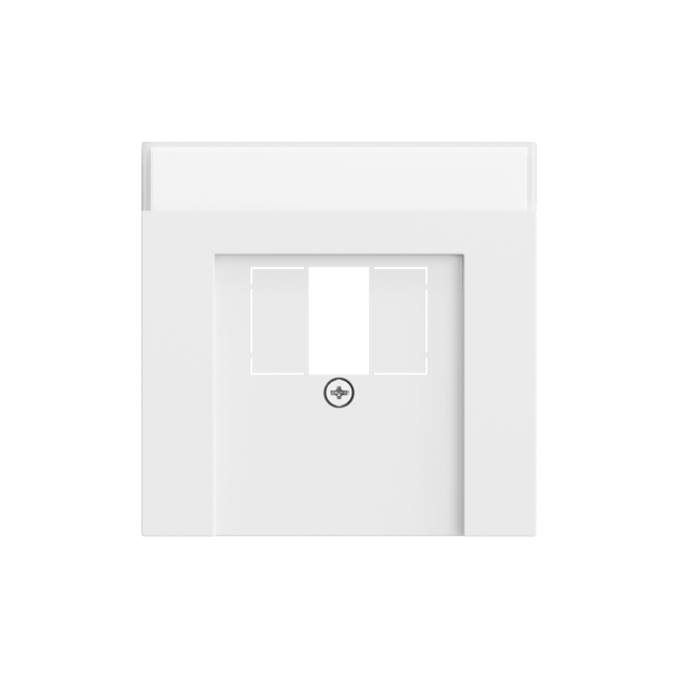 Gira 087672 Abdeckung BSF TAE USB System 70 Reinweiß matt