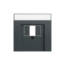 Gira 087673 Abdeckung BSF TAE USB System 70 Anthrazit