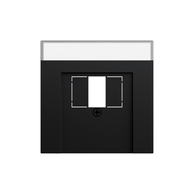 Gira 087674 Abdeckung BSF TAE USB System 70 Schwarz matt
