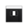 Gira 087674 Abdeckung BSF TAE USB System 70 Schwarz matt