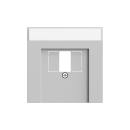 Gira 087676 Abdeckung BSF TAE USB System 70 Grau matt