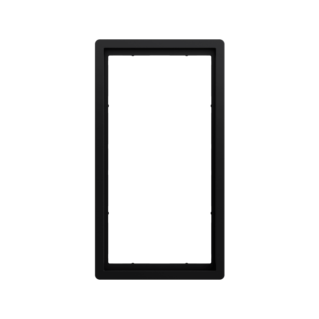 Gira 1002174 Abdeckrahmen 2f o.M. Gira F100 Schwarz matt