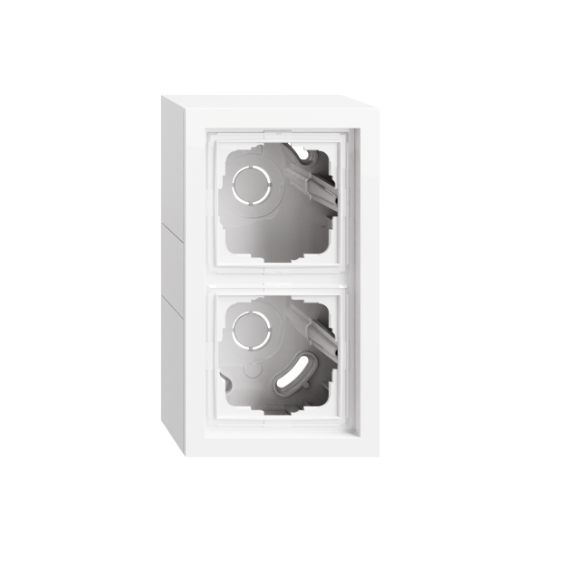 Gira 106270 AP-Gehäuse 2f + Rahmen Gira F200 Reinweiß