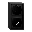 Gira 106284 AP-Gehäuse 2f + Rahmen Gira F300 Schwarz...