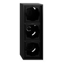 Gira 106384 AP-Gehäuse 3f + Rahmen Gira F300 Schwarz...