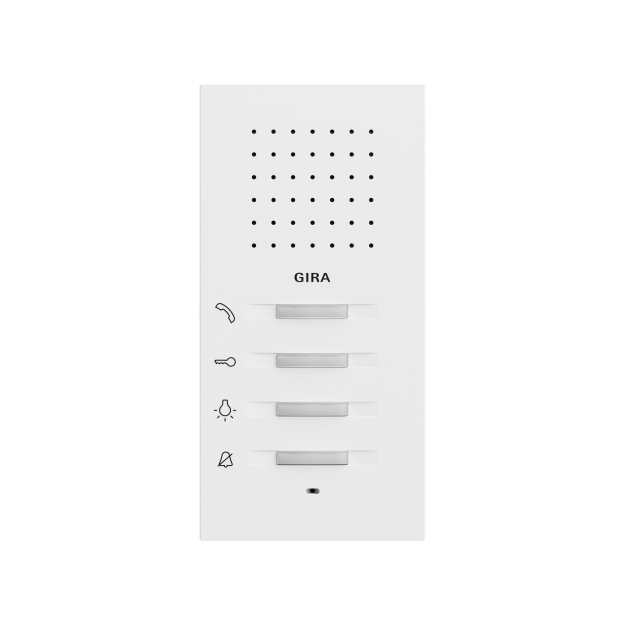 Gira 125072 Wohnungsstation AP System 70 Reinweiß matt