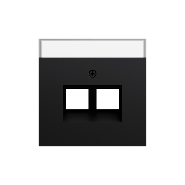 Gira 264074 Abdeckung 30° + BSF für Tragring MJ 2f System 70 Schwarz matt