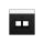 Gira 264074 Abdeckung 30° + BSF für Tragring MJ 2f System 70 Schwarz matt