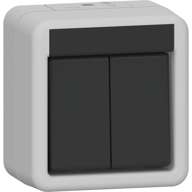 Gira 315330 Wipptaster Serientaster WG AP Grau