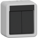 Gira 315330 Wipptaster Serientaster WG AP Grau