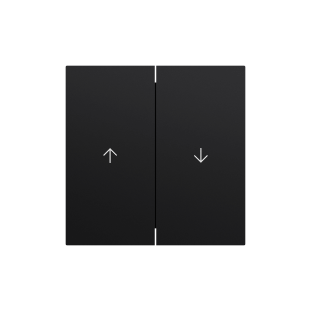 Gira 329474 Wippe 2f Pfeil System 70 Schwarz matt
