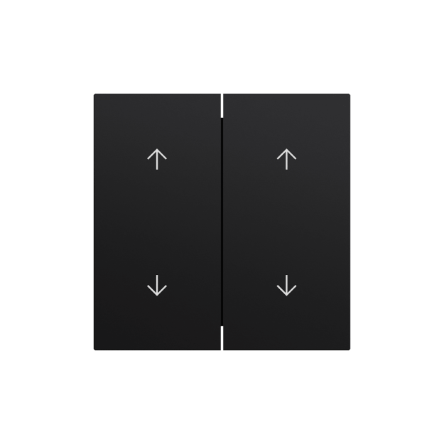 Gira 329774 Wippe 2f Pfeile System 70 Schwarz matt