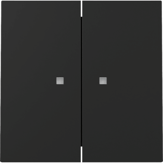 Gira 363174 Wippe 2f Kontrollfenster System 70 Schwarz matt