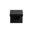 Gira 445474 SCHUKO-Steckdose KD System 70 Schwarz matt