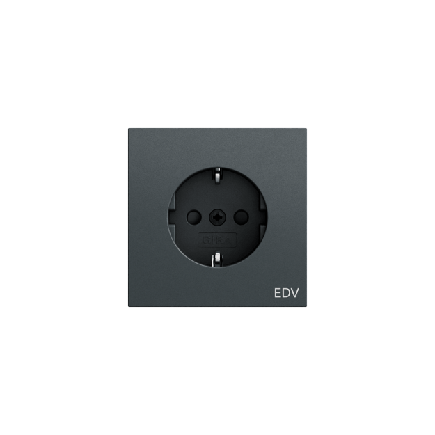 Gira 446173 SCHUKO-Steckdose Aufdruck EDV + SP System 70 Anthrazit