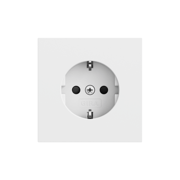 Gira 475572 SCHUKO-Steckdose SP ohne Kralle System 70 Reinweiß matt