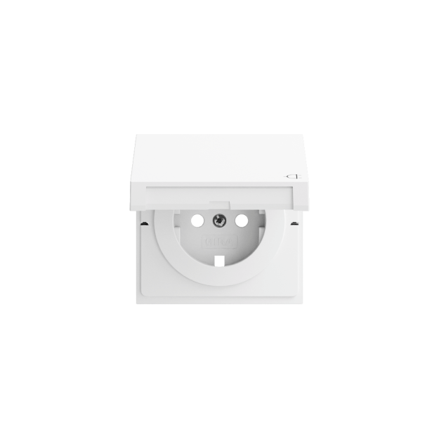 Gira 492272 Abdeckung SCHUKO-Steckdose KD System 70 Reinweiß matt
