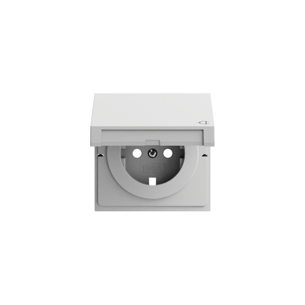 Gira 492276 Abdeckung SCHUKO-Steckdose KD System 70 Grau matt