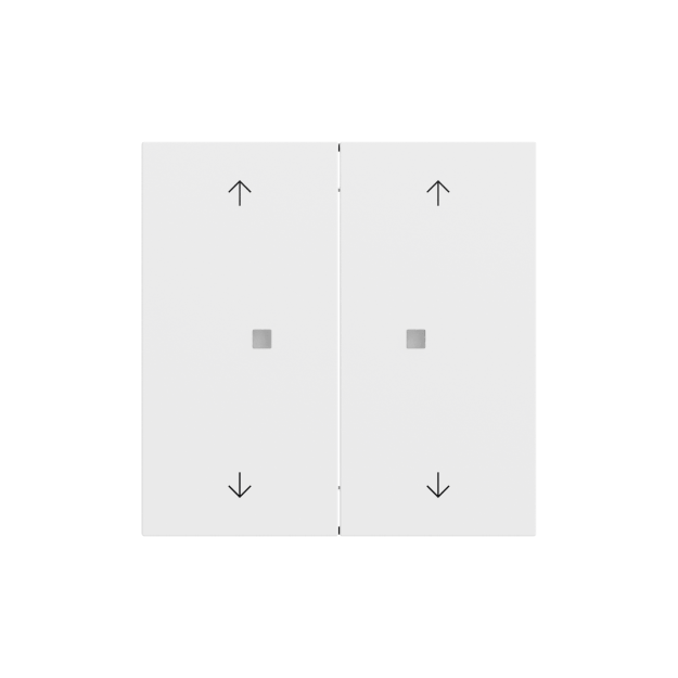 Gira 510872 RF Multi Bedienaufsatz 2f Pfeile KNX System 70 Reinweiß matt