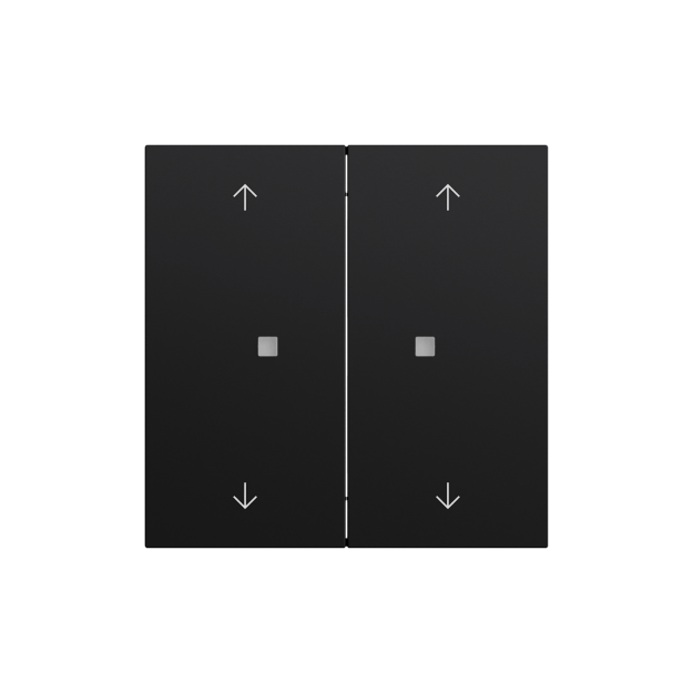 Gira 510874 RF Multi Bedienaufsatz 2f Pfeile KNX System 70 Schwarz matt