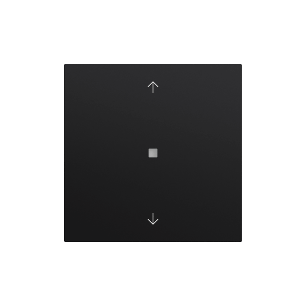 Gira 517274 Taster Wippe 1f Pfeile OneKNX System 70 Schwarz matt