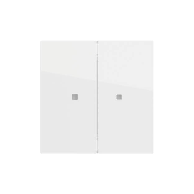 Gira 517370 Taster Wippe 2f OneKNX System 70 Reinweiß