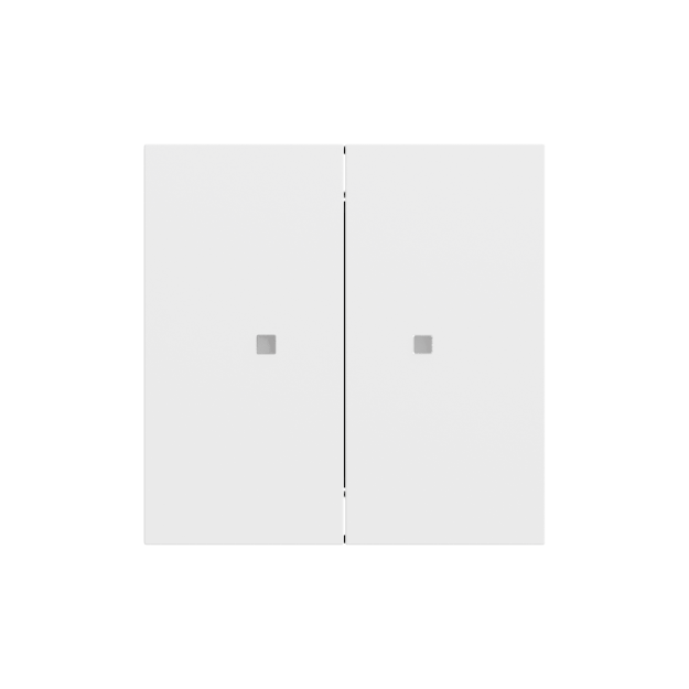 Gira 517372 Taster Wippe 2f OneKNX System 70 Reinweiß matt