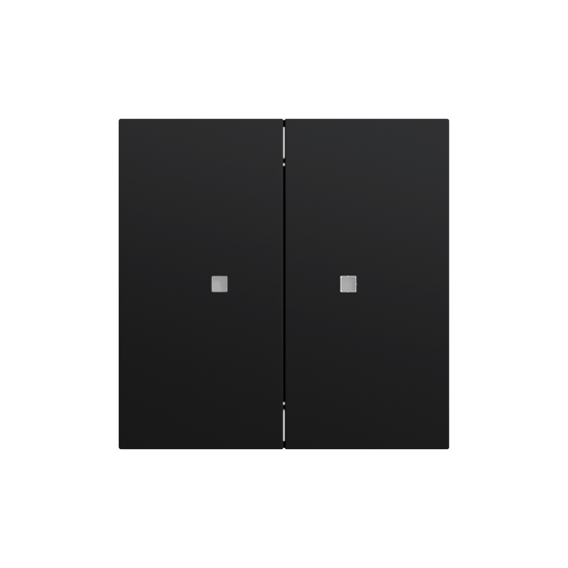 Gira 517374 Taster Wippe 2f OneKNX System 70 Schwarz matt