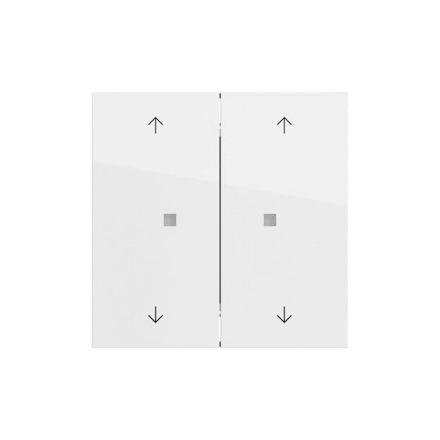Gira 517470 Taster Wippe 2f Pfeile OneKNX System 70 Reinweiß
