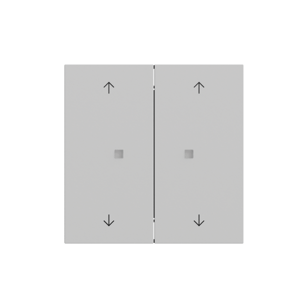 Gira 517476 Taster Wippe 2f Pfeile OneKNX System 70 Grau matt
