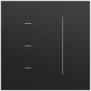 Gira 536574 S3000 Touchaufsatz System 70 Schwarz matt