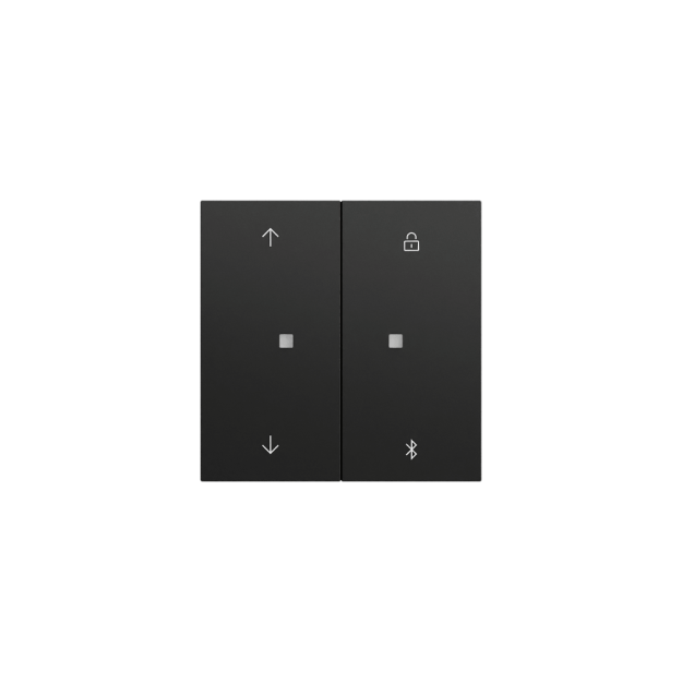 Gira 536774 S3000 Jaousie-/Schaltuhr BT Pfeile System 70 Schwarz matt