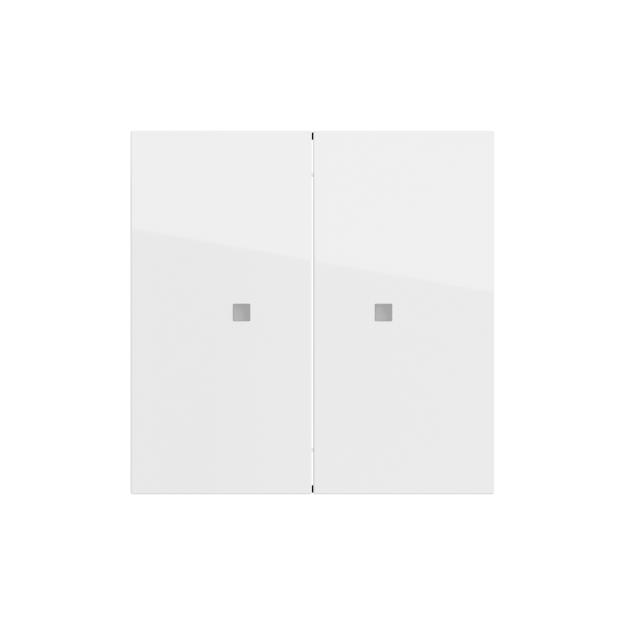 Gira 536970 Wippe 2f unbedruckt Kontrollfenster System 70 Reinweiß