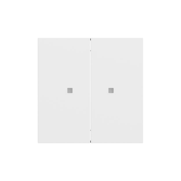 Gira 536972 Wippe 2f unbedruckt Kontrollfenster System 70 Reinweiß matt