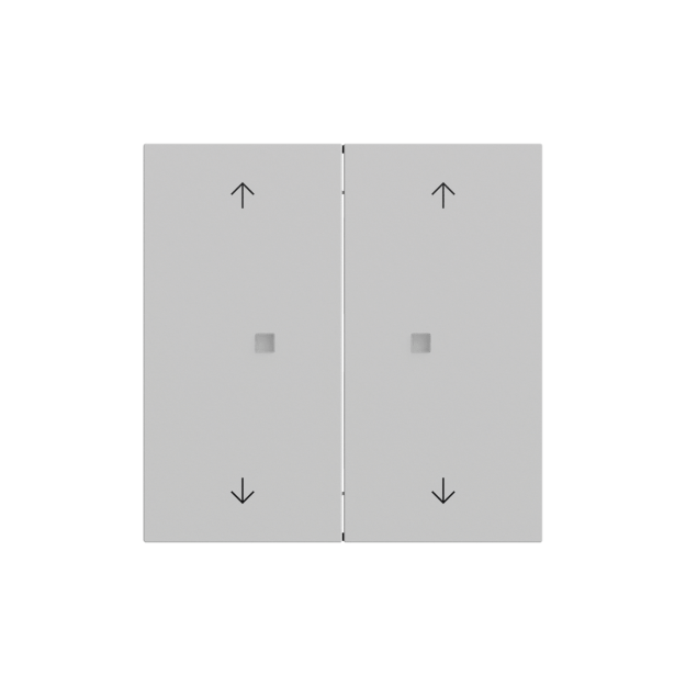Gira 538676 Wippe 2f Pfeile Kontrollfenster System 70 Grau matt