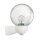 Esylux EL10026102 Automatikleuchte mit Blasenglas und 130° Bewegungsmelder Weiß AL MONZA WL TR MD WH