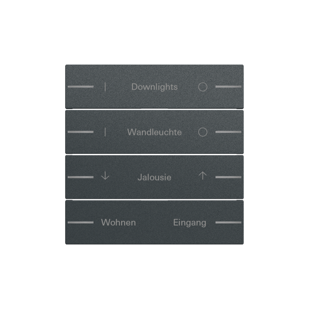 Gira 576473 Wippenset 4f individuell Tastsensor 4.70 Anthrazit