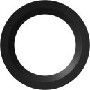 Gira 8306550 Designrg schmal Zubehör Schwarz
