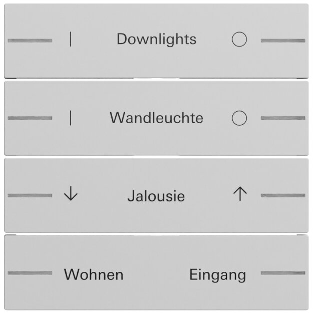 Gira 862476 Wippe Wippenset 4f individuell Tastsensor 4.70 Grau matt