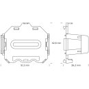 SLV 3009310 DIN-CLIP Set 5 Stück Blau