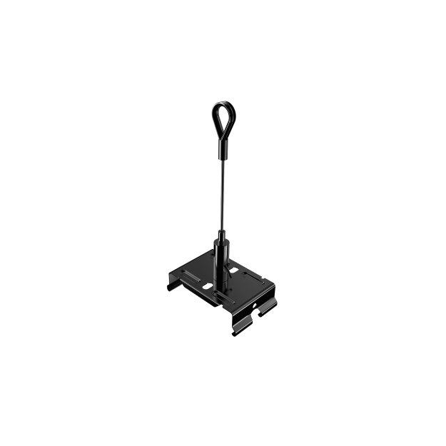 SLV 1011061 EASYLIGHT Stahlseilabhänung Set 3000MM mit Loop Schwarz