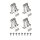 SLV 1011084 PANEL P/PAVANNO Montage Criclips 4 pcs