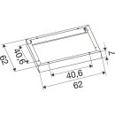 SLV 1011271 SURFACE MOUNTING FRAME Montagerahmen 625 BK