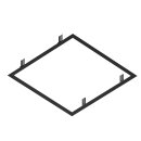 SLV 1011338 RECESSED MOUNTING FRAME Einbauhrahmen 600 BK