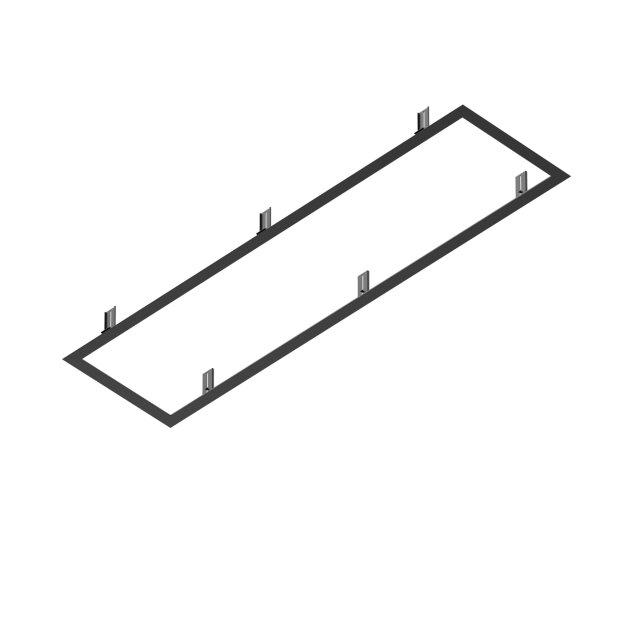 SLV 1011340 RECESSED MOUNTING FRAME Einbauhrahmen 1200/300 BK