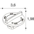 SLV 1011845 BATTEN INDUSTRY C+P TRACK-KNOPF-SCHALTER