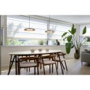 SLV 1010366 MOTUNA PD PHASE Pendelleuchte 2700 K 10 W 130° Weiß / Goldfarben